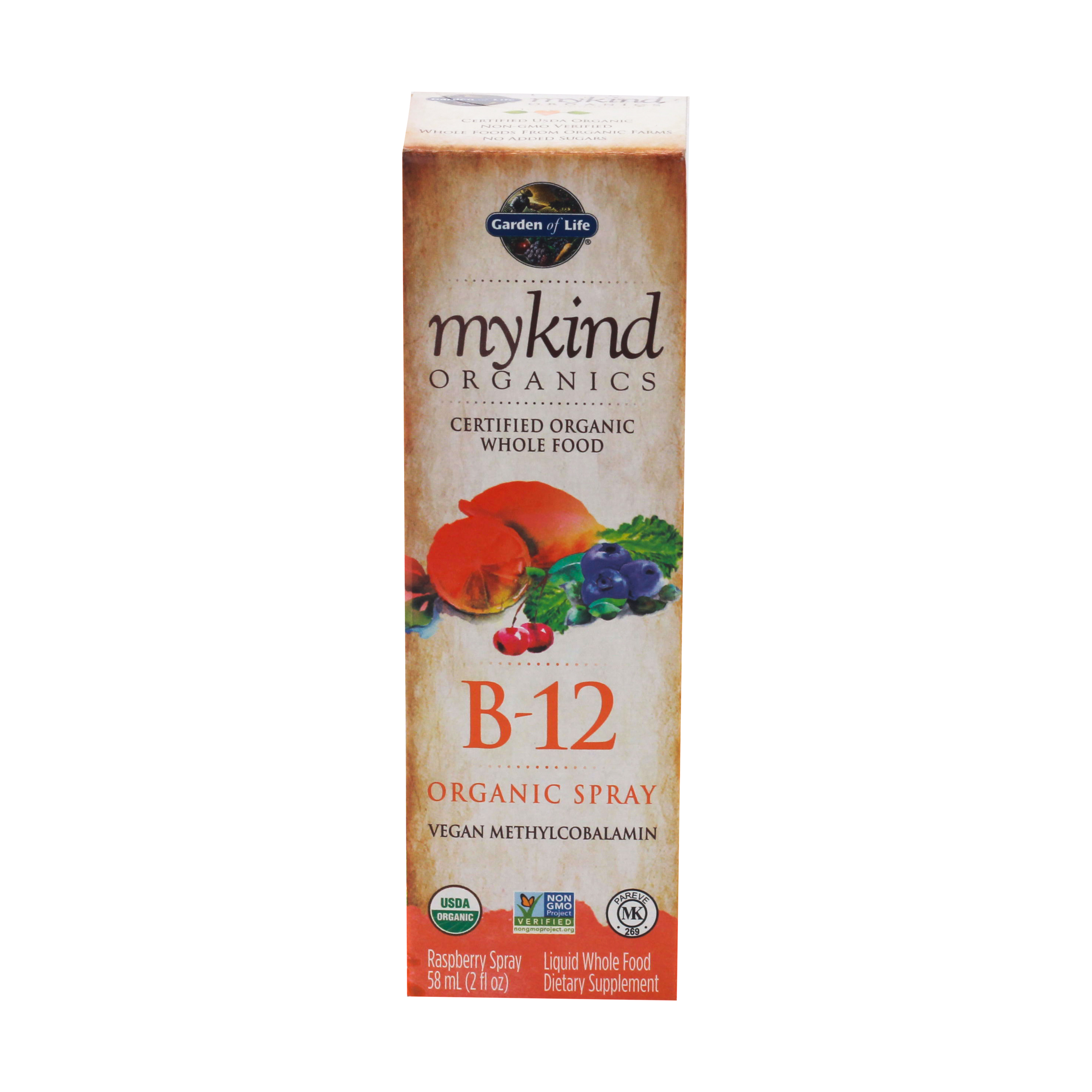 Organic Vegan Methylcobalamin B 12 Spray 58 Ml Garden Of Life Whole Foods Market