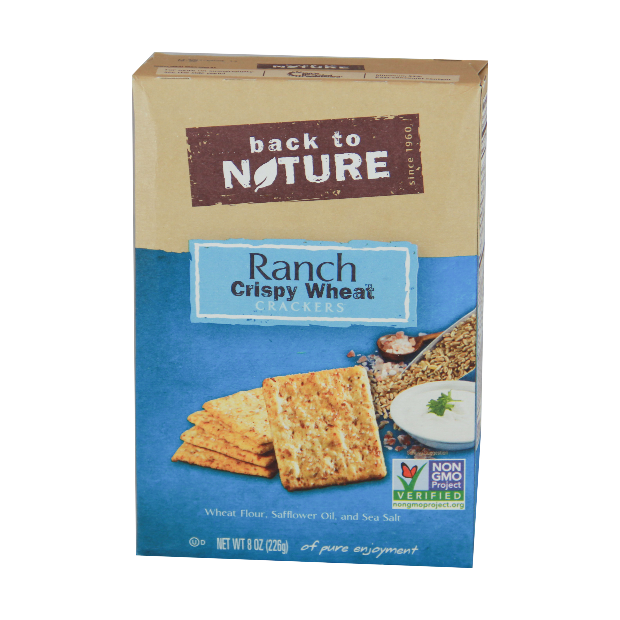 Ranch Crispy Wheat Crackers 8 Oz Back To Nature Whole Foods Market