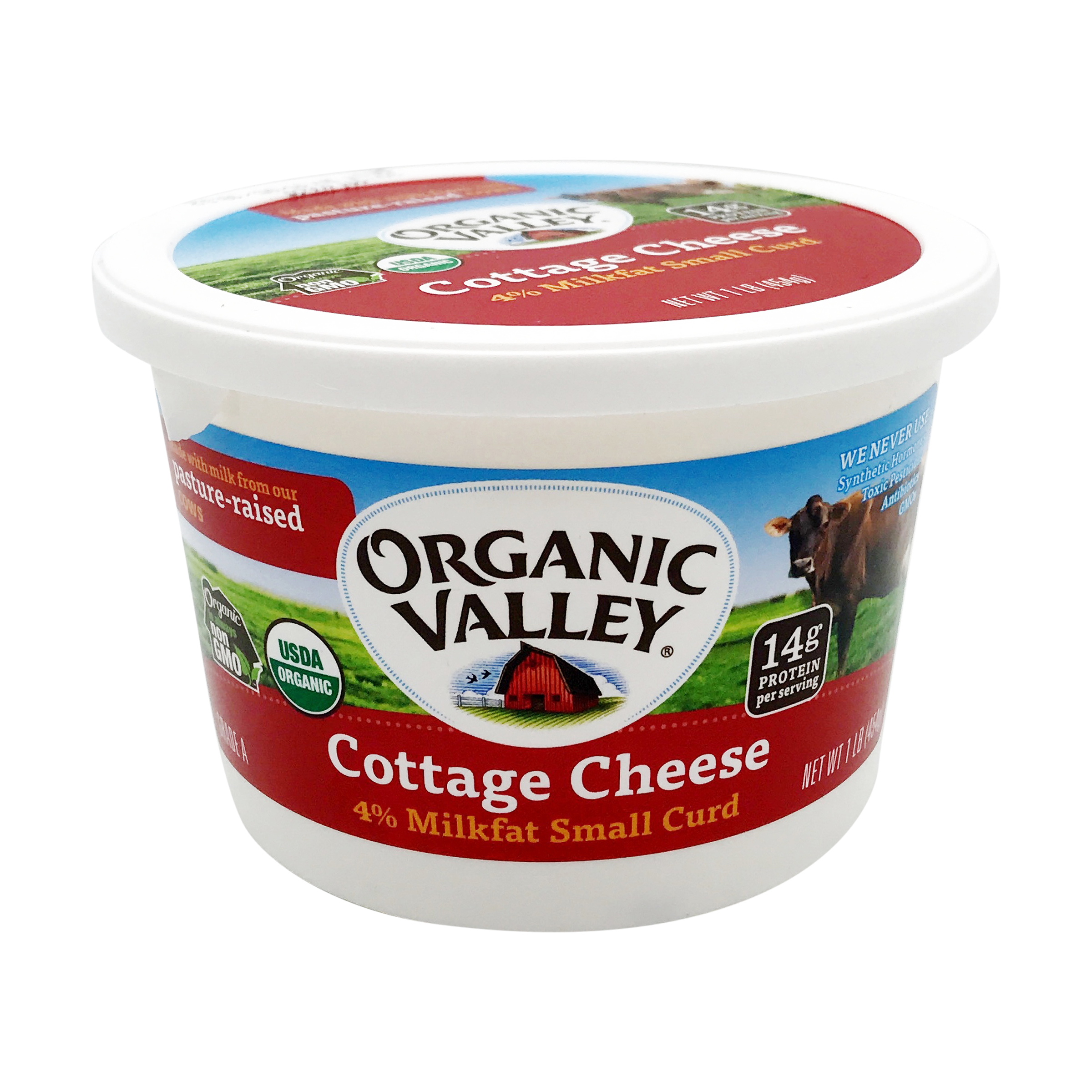 Organic 4 Milkfat Cottage Cheese 16 Oz Organic Valley Whole