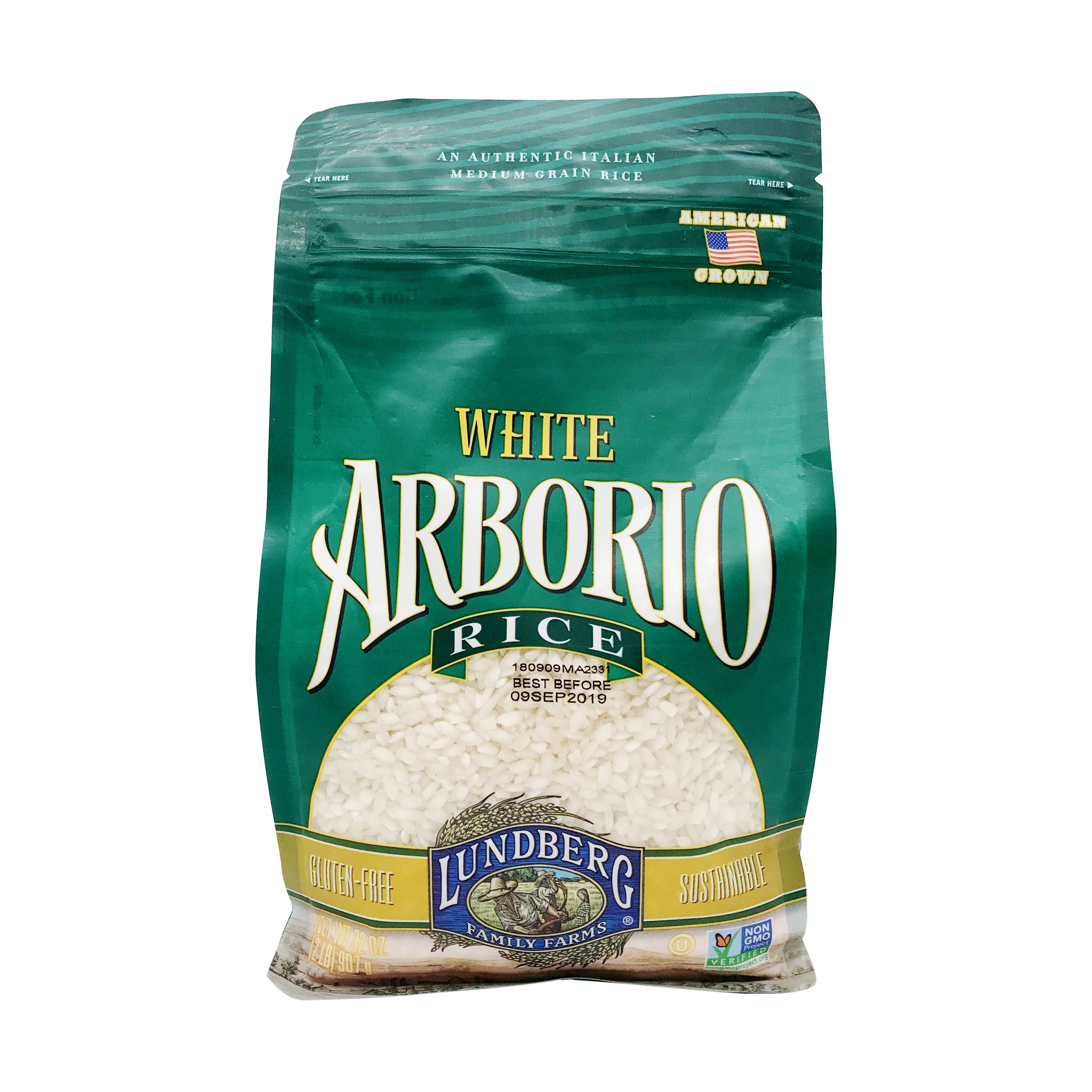 California White Arborio Rice 32 Oz Lundberg Family Farms