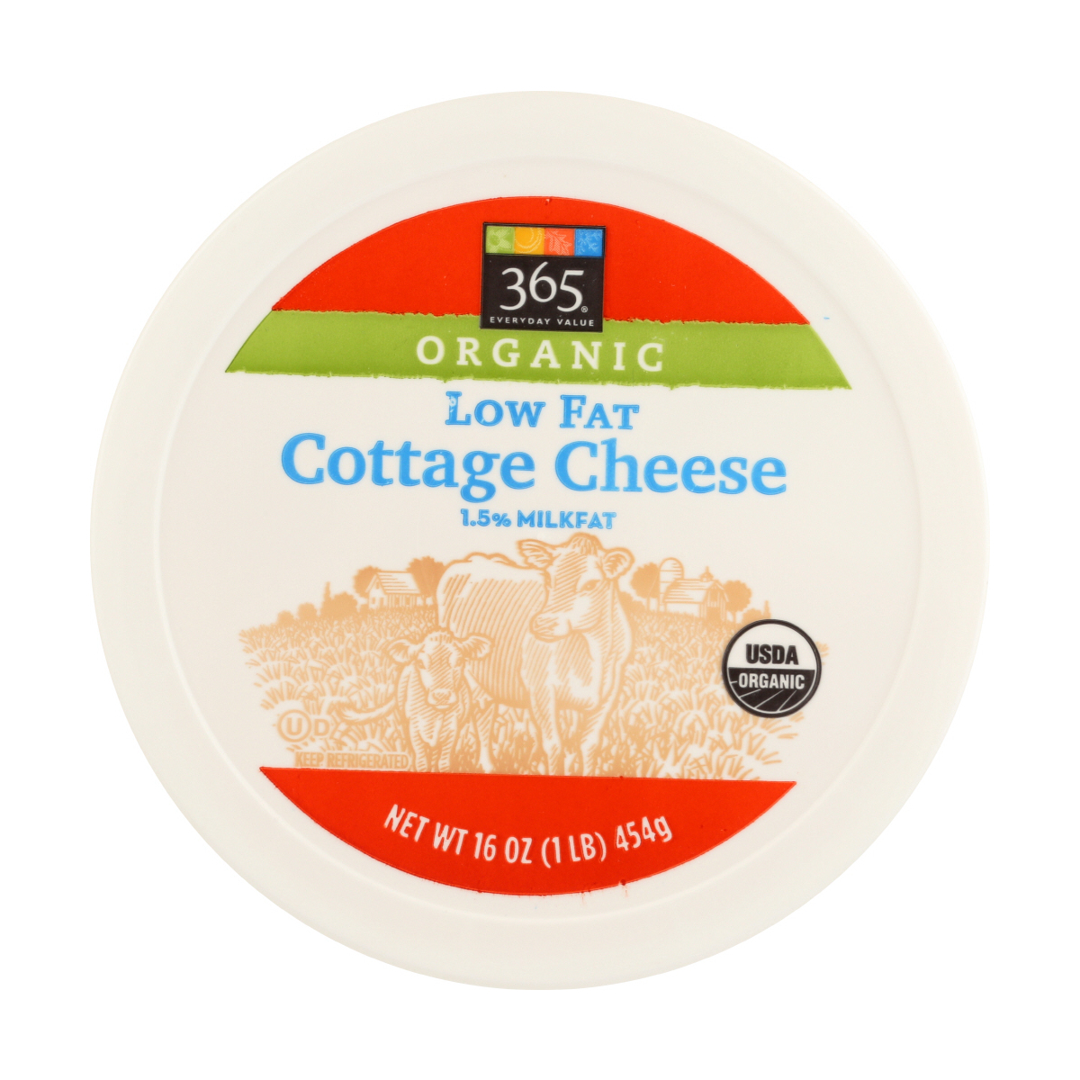 Organic Lowfat Cottage Cheese 16 Oz 365 Everyday Value Whole