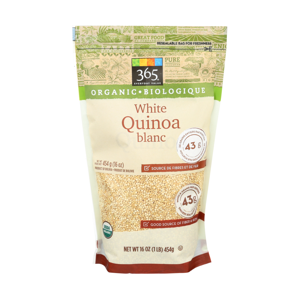 Organic White Quinoa 16 Oz 365 Everyday Value Whole Foods Market