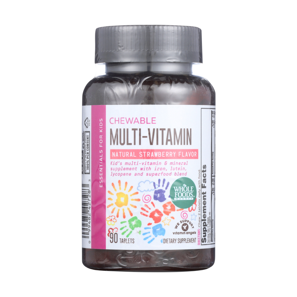 Strawberry Kids Multivitamin Tablets 90 Ct Whole Foods Market Whole Foods Market