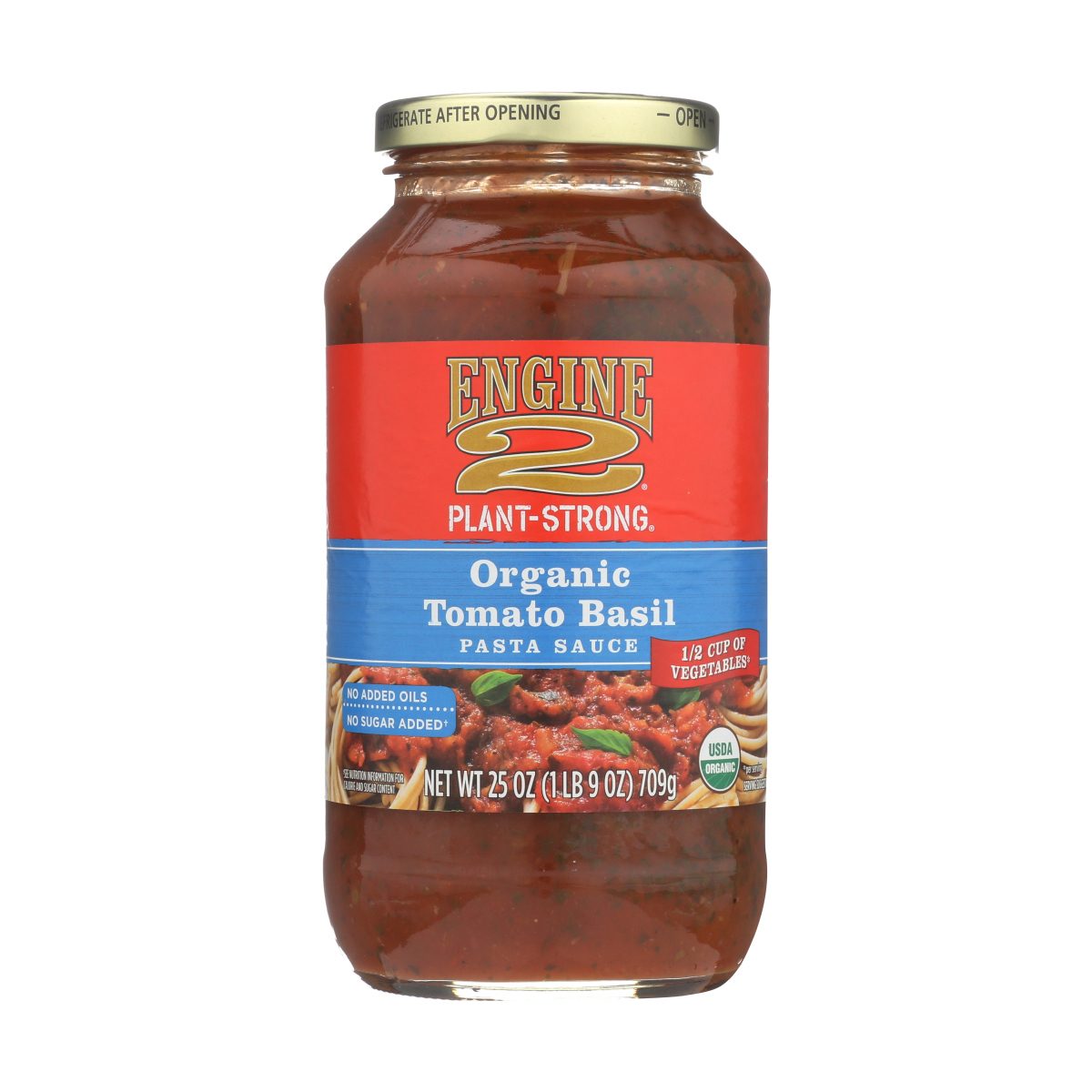 Organic Tomato Basil Pasta Sauce 25 Oz Engine 2 Whole Foods