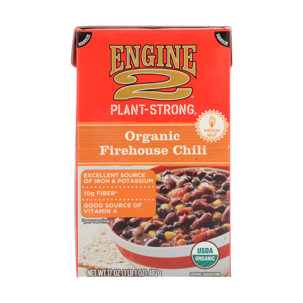 Engine 2 Plant Strong Organic Firehouse Chili 17 Oz Engine 2