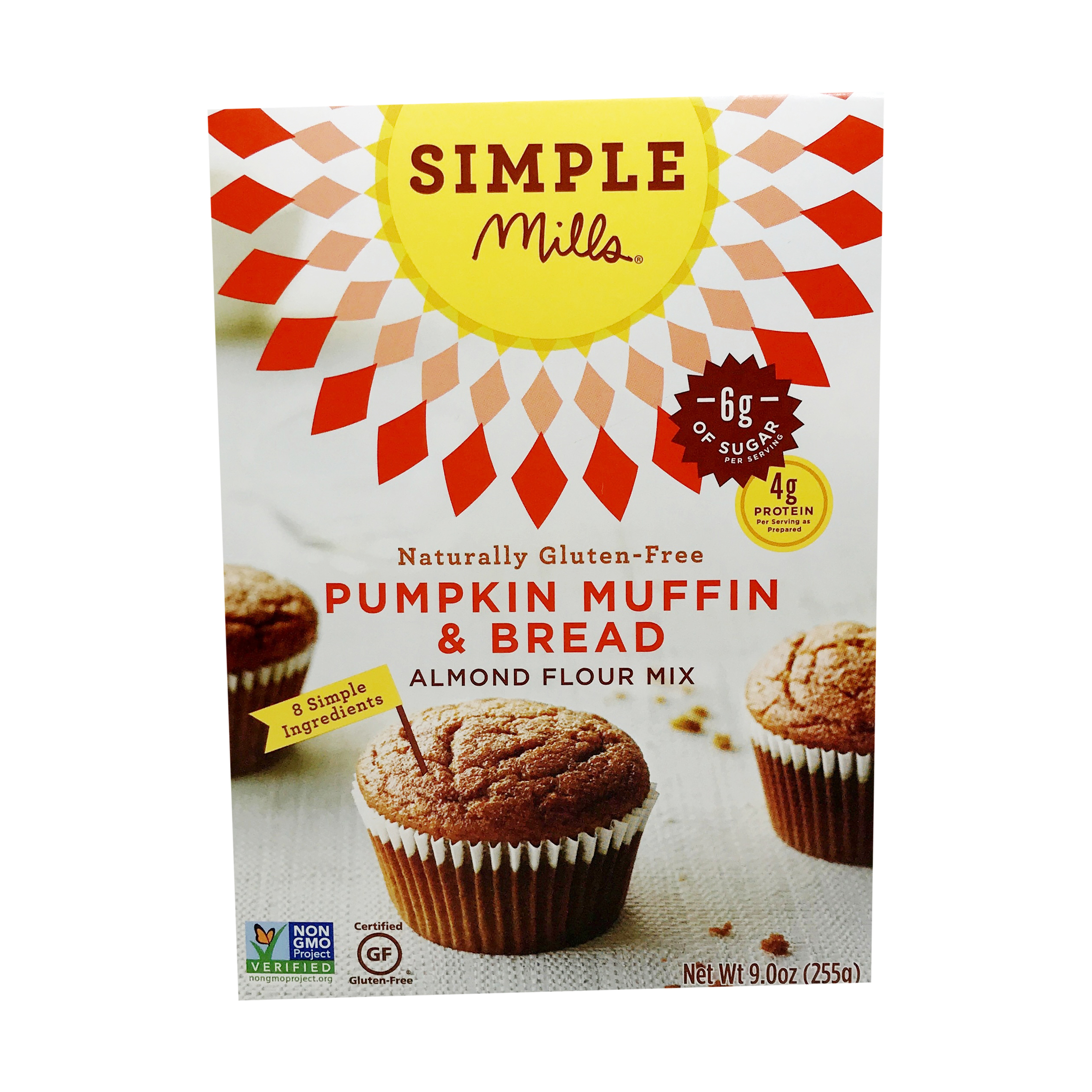 Simple Mills Pumpkin Muffin Bread Almond Flour Mix 9 Oz Simple