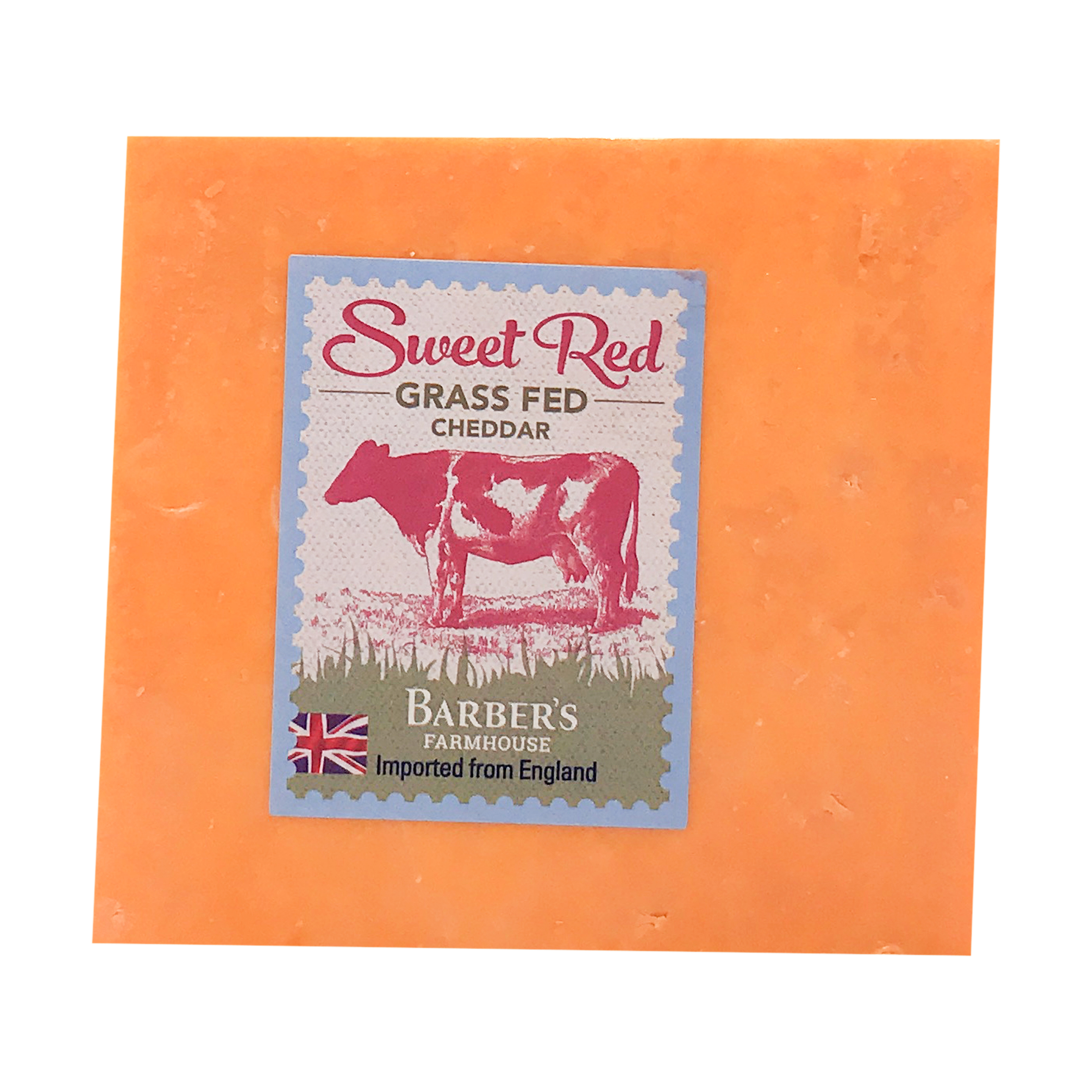 Sweet Red Grass Fed Cheddar, 0.58 lb, BARBERS | Whole Foods Market