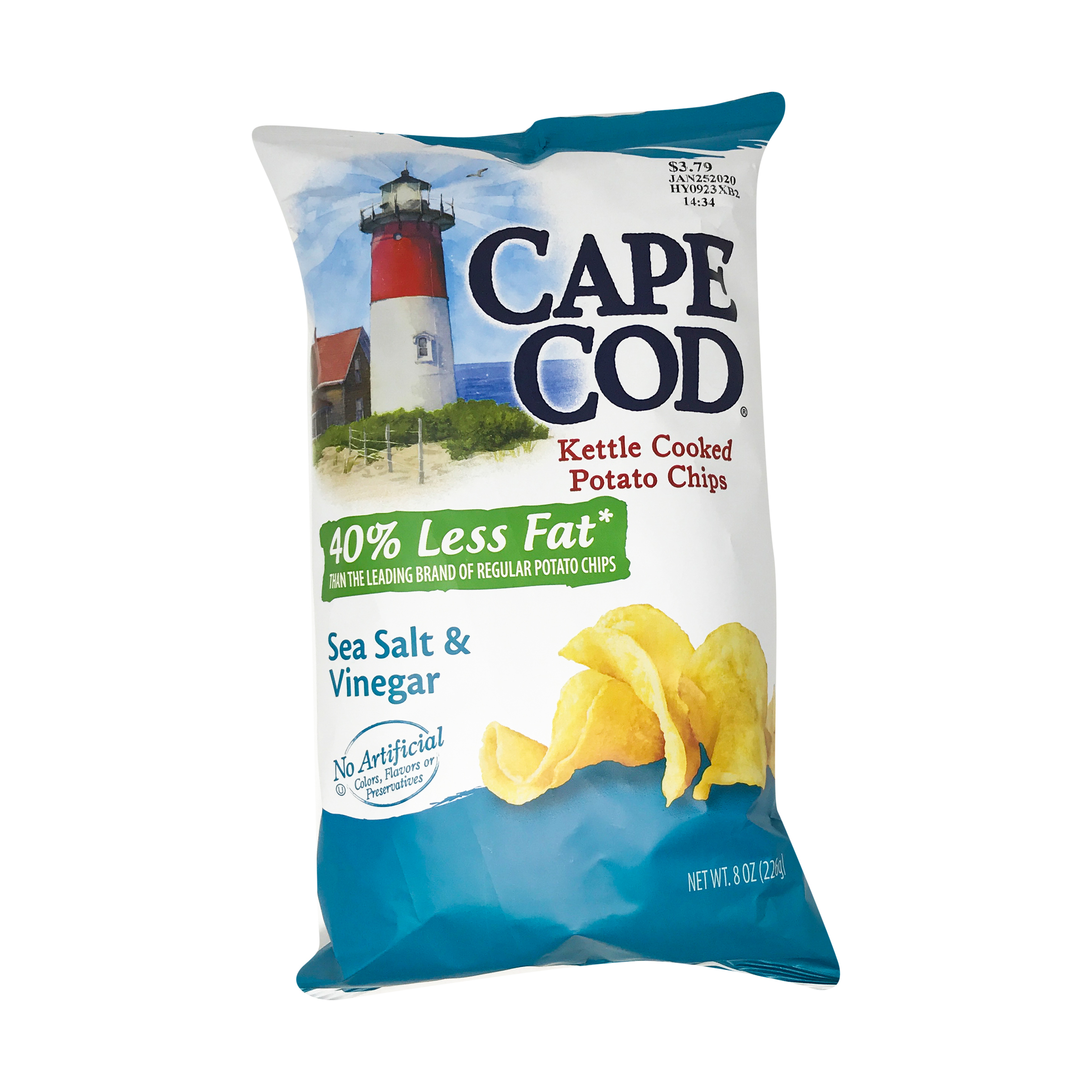 Low Fat Salt Vinegar Potato Chips 8 Oz Cape Cod Whole Foods Market