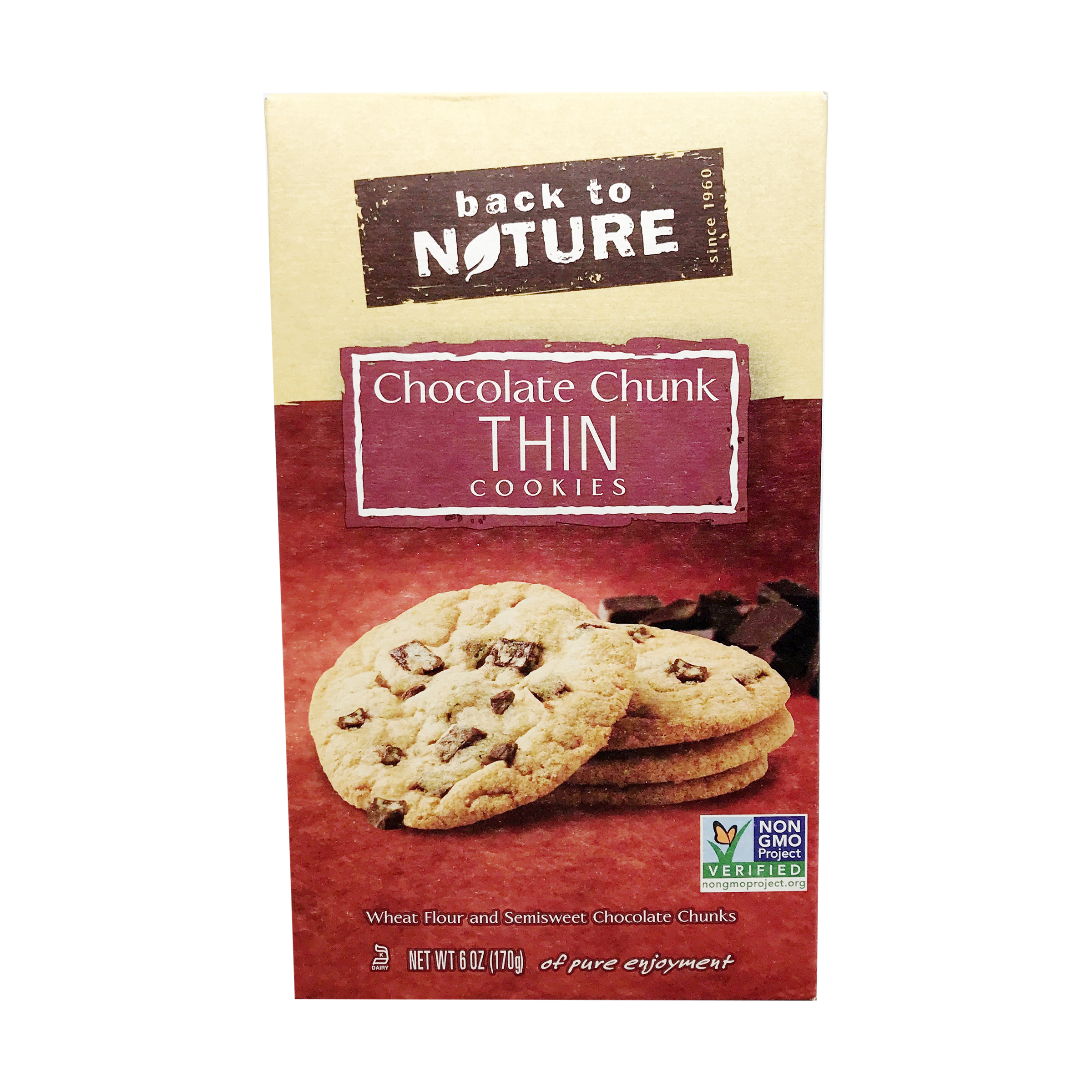 Chocolate Chunk Thin Cookies 6 Oz Back To Nature Whole Foods Market