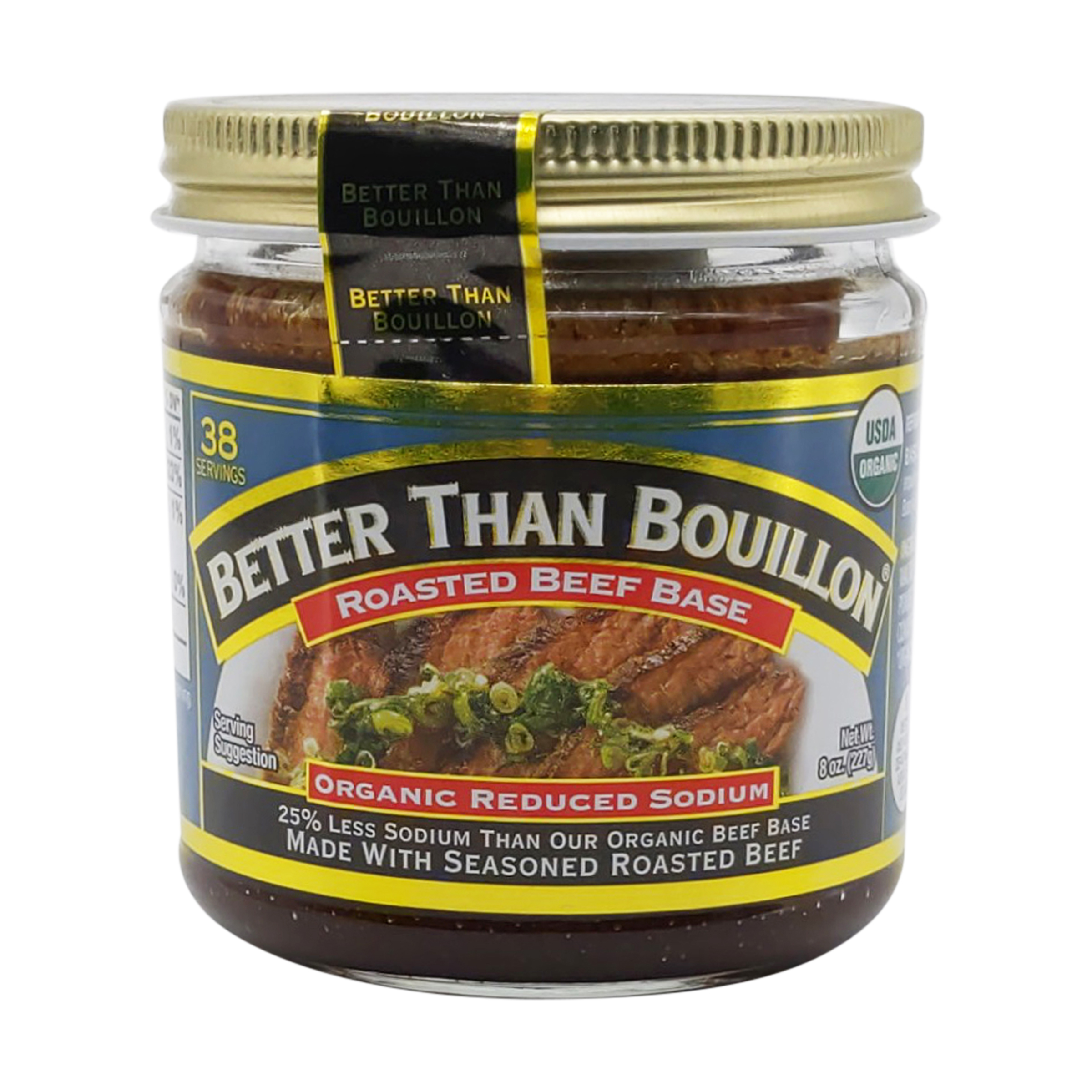 Organic Reduced Sodium Roasted Beef Bouillon Base 8 Oz Better Than Bouillon Whole Foods Market