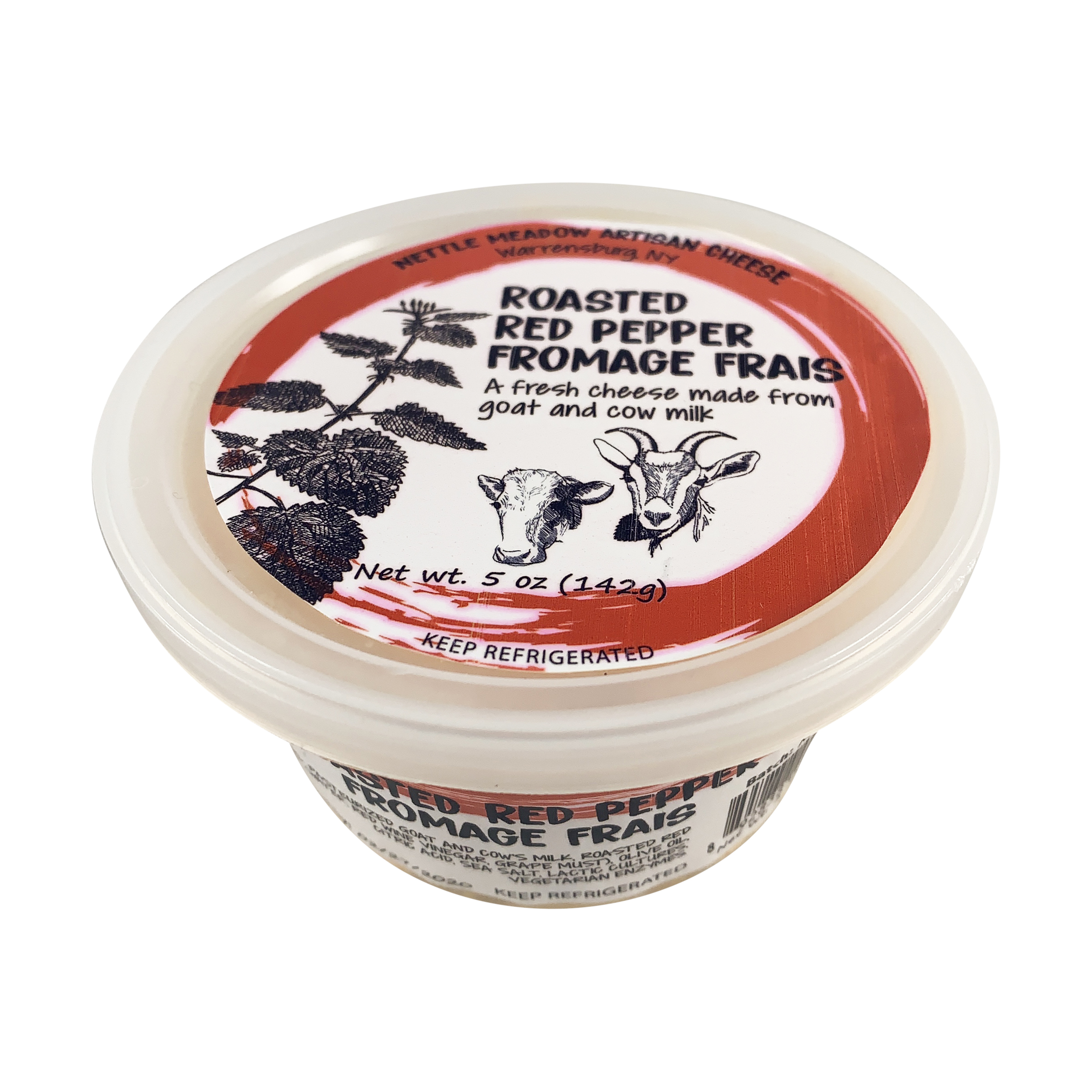 Roasted Red Pepper Fromage Frais 5 Oz Nettle Meadow Farm And Artisan Cheese Whole Foods Market