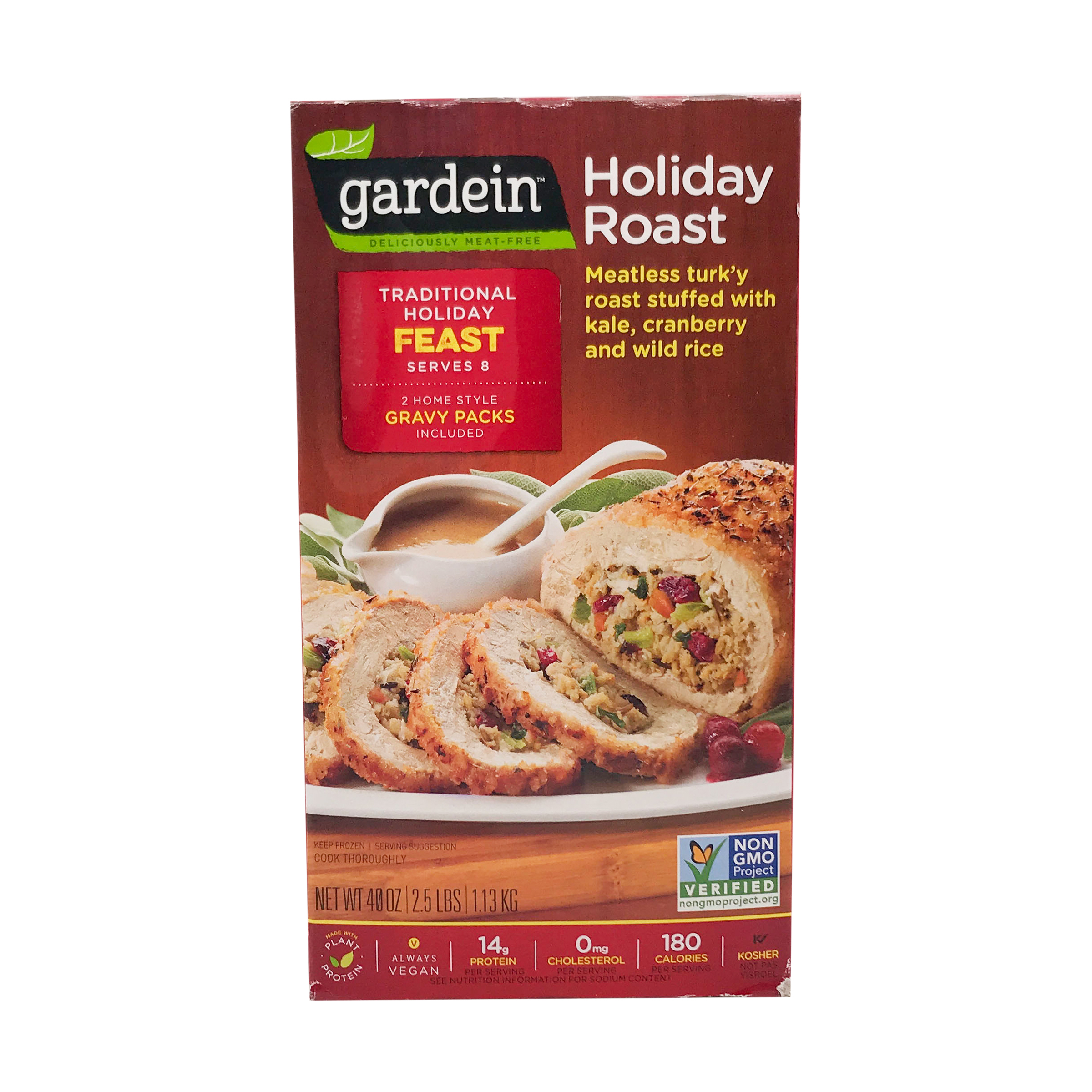 Cranberry Kale And Wild Rice Stuffing Holiday Roast 40 Oz Gardein Whole Foods Market