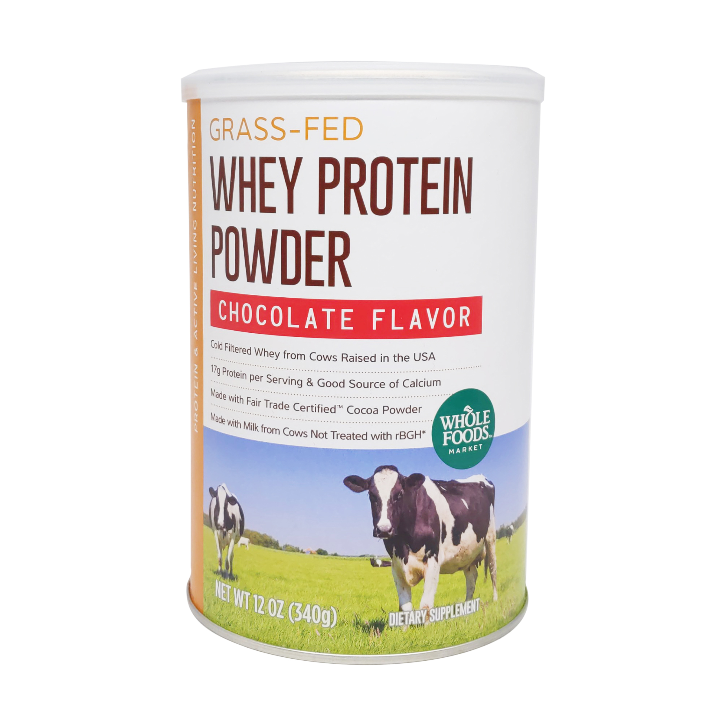 Chocolate Grass Fed Whey Protein Powder 12 Oz Whole Foods Market Whole Foods Market