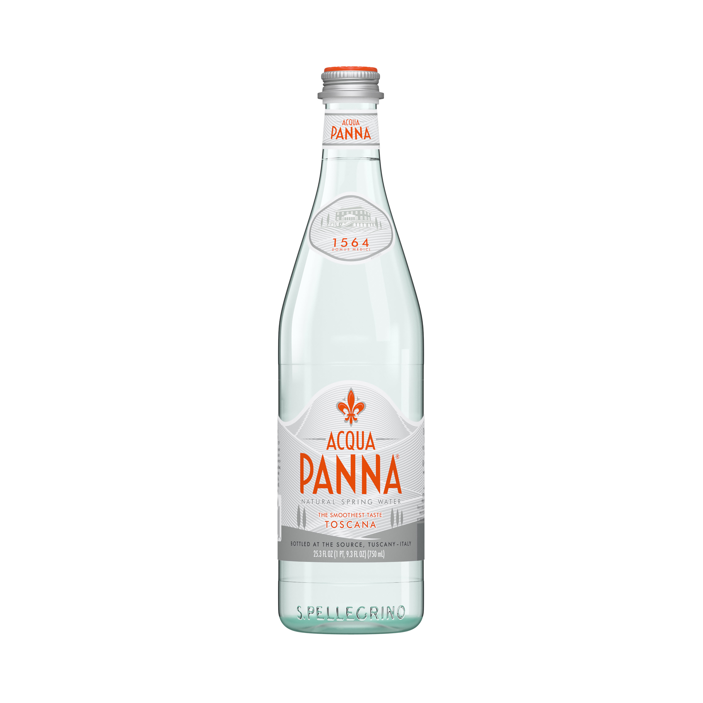 Natural Spring Water Glass Bottle 25 3 Fl Oz Acqua Panna Whole Foods Market