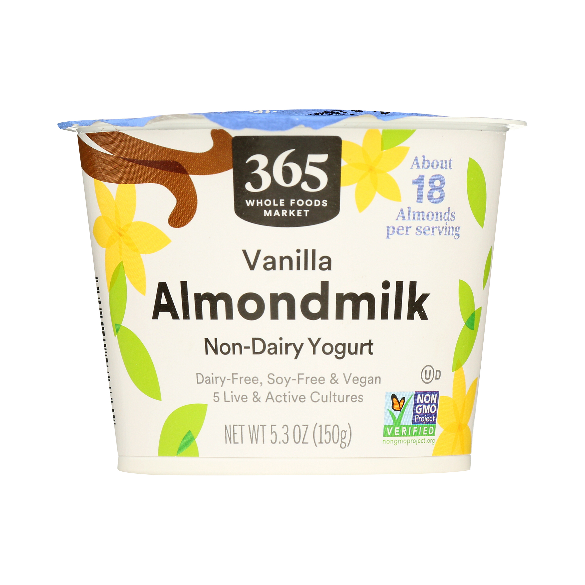 Non Dairy Almondmilk Yogurt Vanilla 5 3 Oz 365 By Whole Foods Market Whole Foods Market