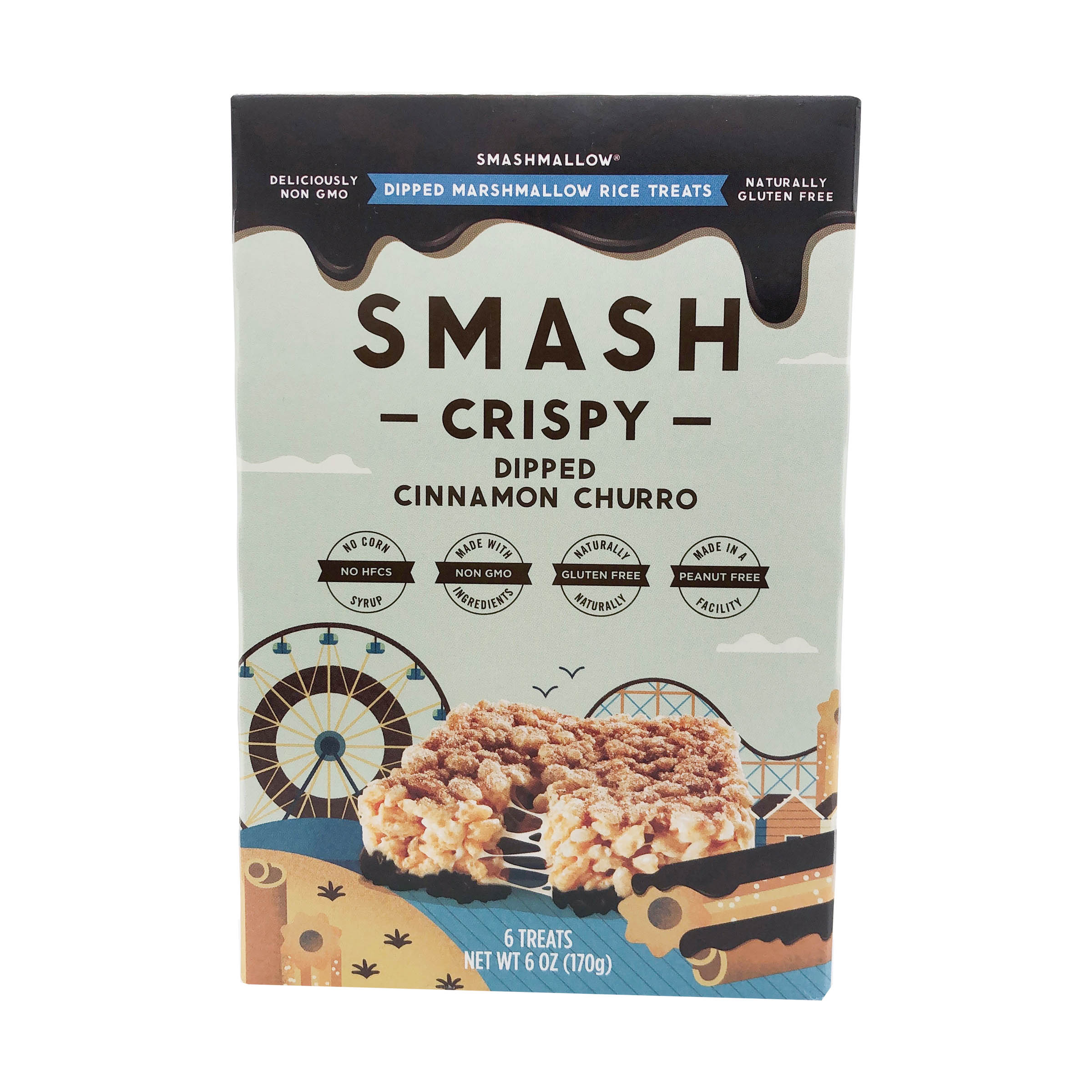 Cinnamon Churro Dipped Crispy Rice Treats 6 Oz Smashmallow Whole Foods Market