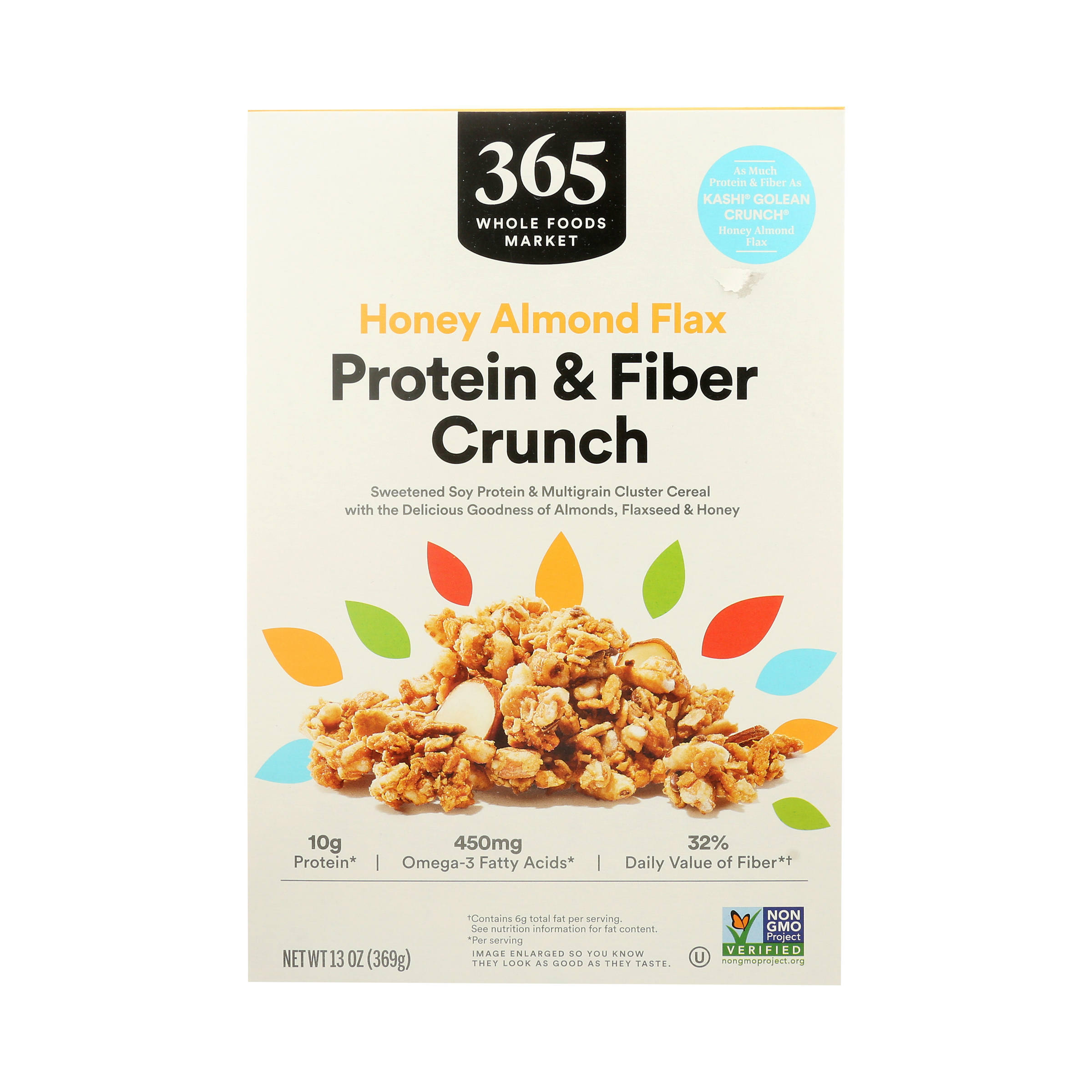 Cereal Protein Fiber Crunch Honey Almond Flax 13 Oz 365 By Whole Foods Market Whole Foods Market